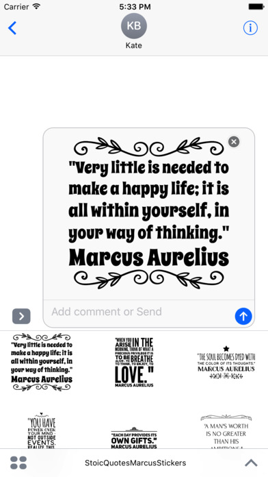 Stoic Quote Stickers - Marcus Aurelius screenshot 2