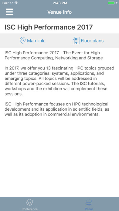 ISC 2017 Agenda App screenshot 3