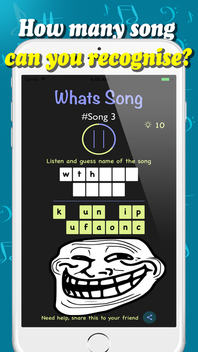Whats Song -wacky music trivia screenshot 4