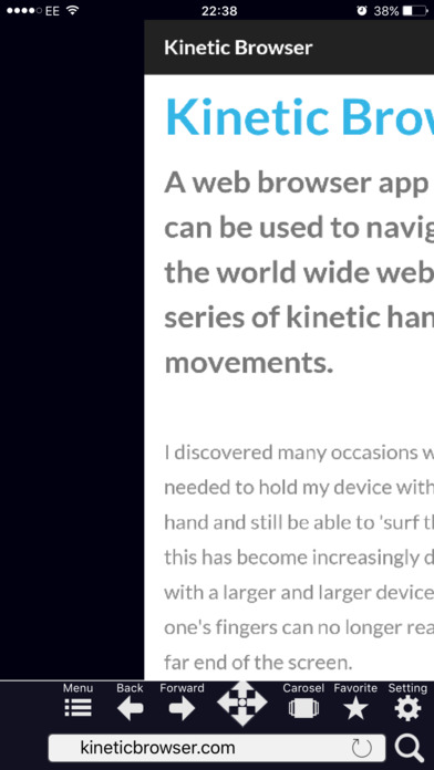 Kinetic Browser screenshot 2