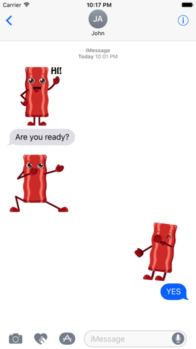 Animated SIZZLINg BACOn Stickers screenshot 3