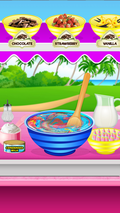 Unicorn Ice Cream Maker Game! Kawaii Rainbow Chef screenshot 2