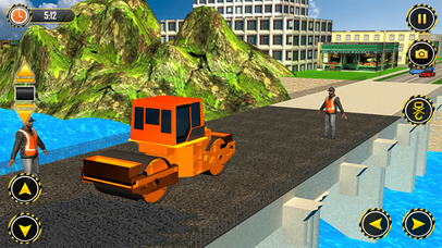 New River Bridge Road Construction Crane Simulator screenshot 4