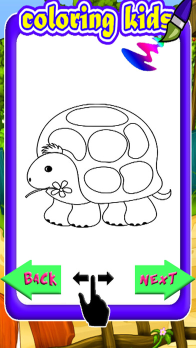 Turtle Coloring Book Games Education screenshot 3
