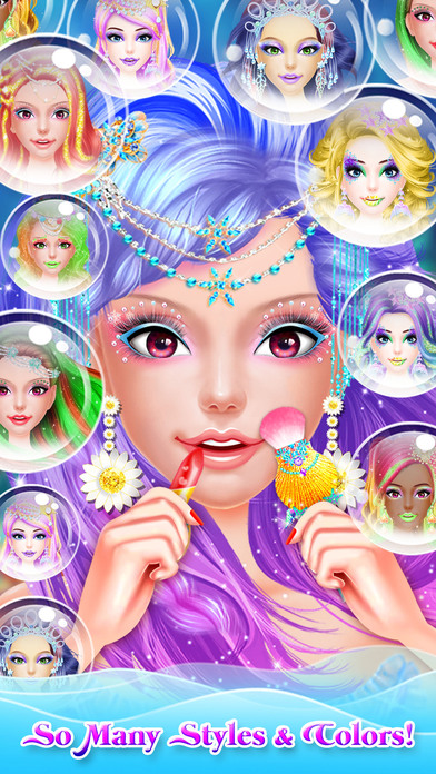 Mermaid Princess Makeup Makeover - Princess Games! screenshot 3