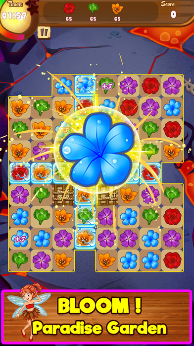 Blossom Garden Match 3 Puzzle Game! screenshot 2