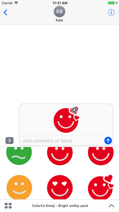 Stickers Emoji for iMessage HD screenshot 4