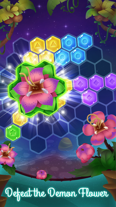 Flower Secret - Hexagon Block Puzzle screenshot 4