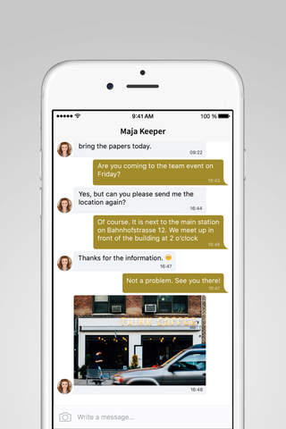 Inter2U – Team Communication screenshot 2