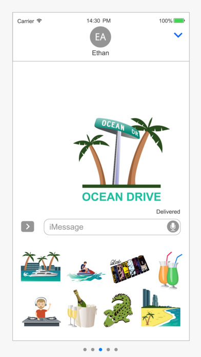 Miami Sticker Pack: Dolphins, Heat, Yacht Week screenshot 3