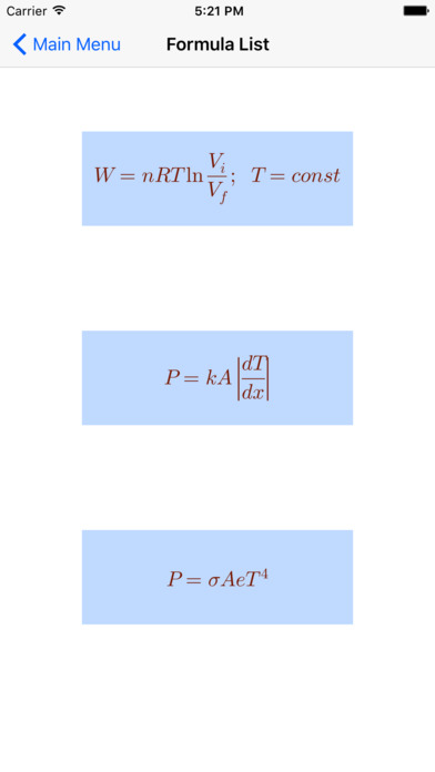Thermodynamics Formulas screenshot 3
