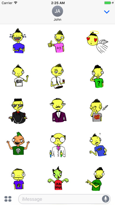 Lemonman - Yellow Craziness Sticker Pack screenshot 4