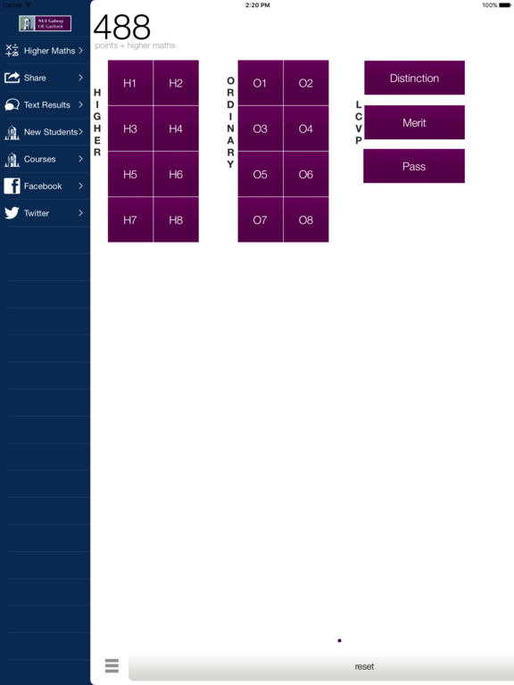 App Shopper iPoints Leaving Cert. Points Calculator NUI Galway (Education)