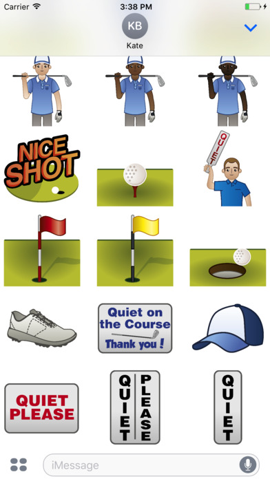 Golfer Emoji screenshot 2
