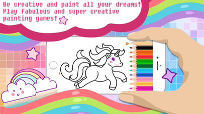 Magic Pegasus Coloring Book -  Create a character screenshot 2