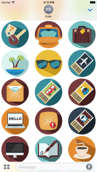 Vacation and Travel Stickers screenshot 2