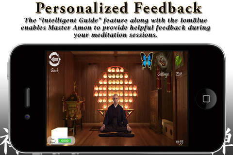 Zen Journey by Wild Divine – Authentic Zen Experience with a real Zen Master. Join Zen Master Nissim Amon in one-on-one Guided Meditations, with biofeedback guided feedback with your IomBlue biofeedback sensor. Earn five robes as you progress. Health & Fitness