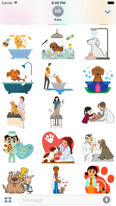 Happy Healthy Dog: Vet Care & Grooming Stickers screenshot 2