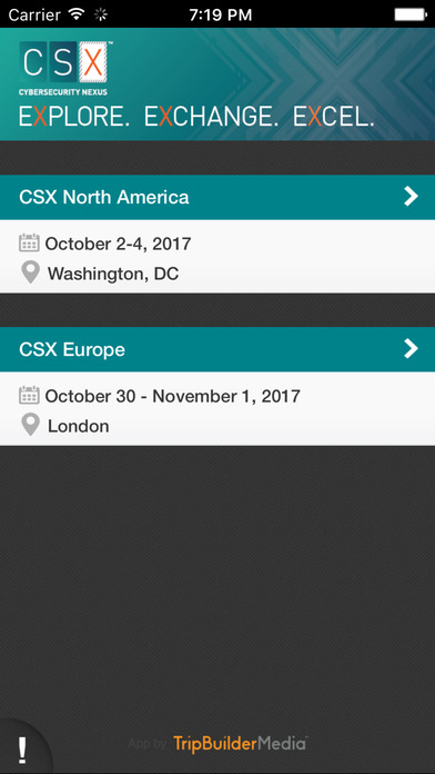 CSX 2017 Conferences by ISACA screenshot 2