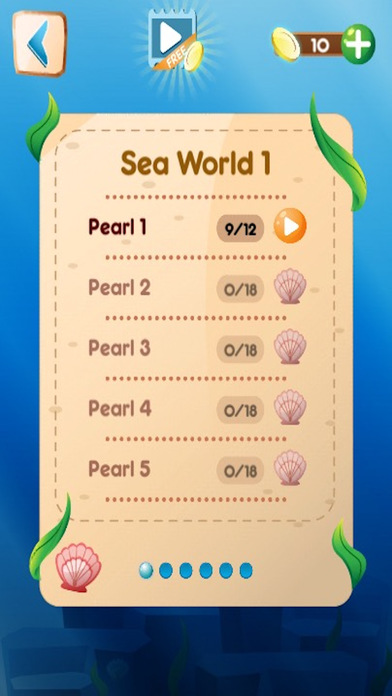 Sea World Words puzzle Swipe screenshot 4