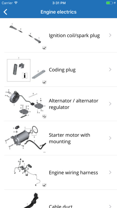 Moto parts for BMW with diagrams screenshot 4