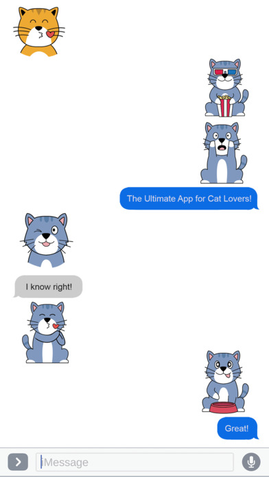 Cat Lovers Emojis and Stickers screenshot 4