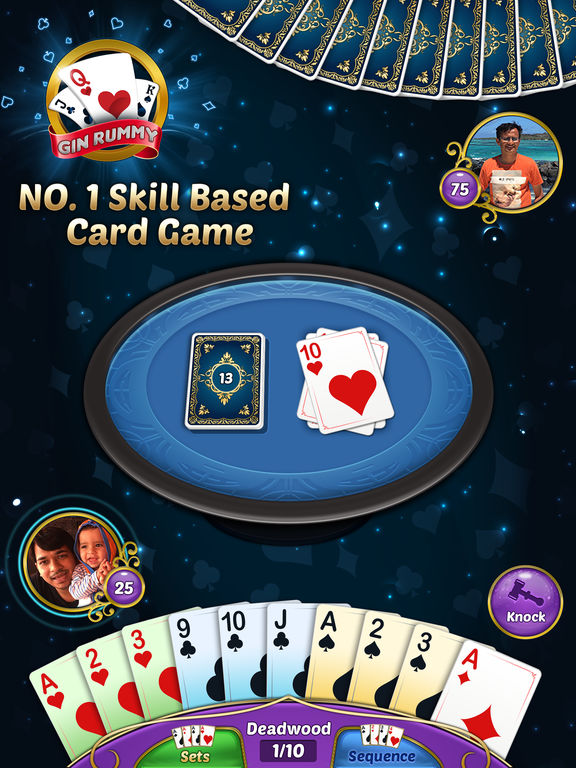 is gin rummy app real