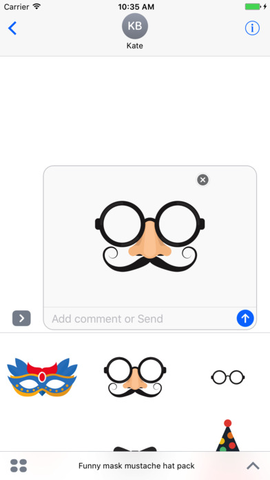 Funny mask hats stickers emoji screenshot 4
