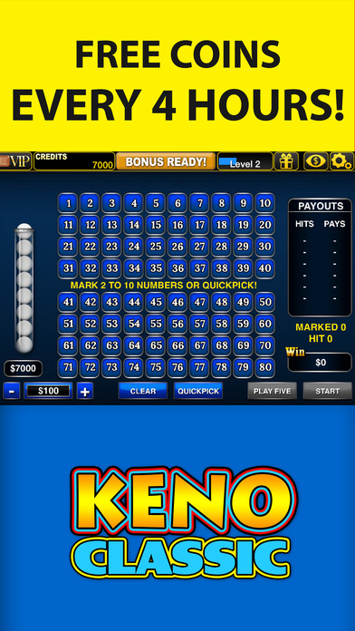 Keno Classic - Vegas Keno Game screenshot 3