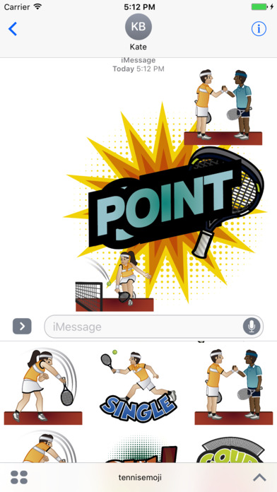 Tennis Emoji screenshot 2