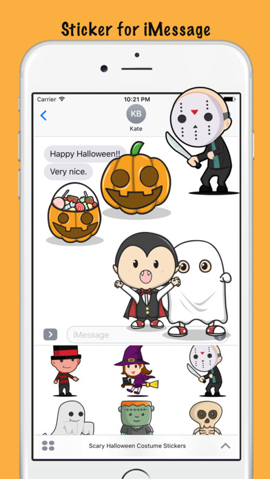 Scary Halloween Costume Stickers screenshot 3