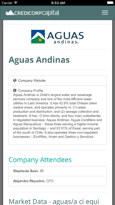 Credicorp Capital - XV Andean Conference screenshot 3