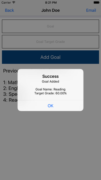 Student Goal Tracker screenshot 2