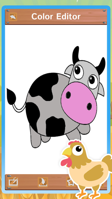 Cute Farm with Animals Coloring Pages screenshot 2