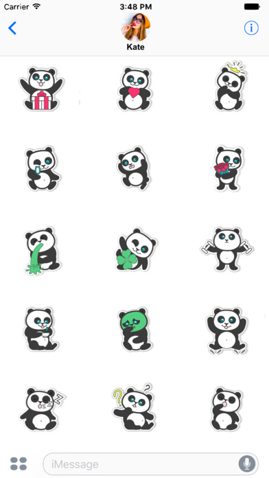Pandamoji - stickers for message screenshot 3