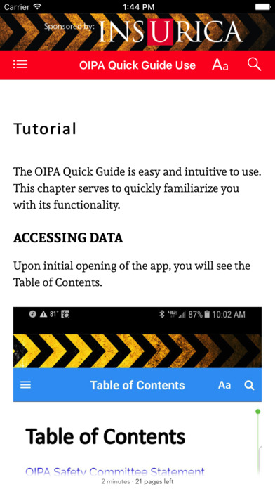 OIPA Quick Guide screenshot 3
