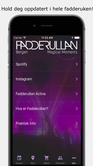 Fadderullan BI Bergen screenshot 2
