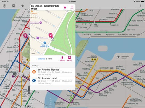 New York Rail Map screenshot 2