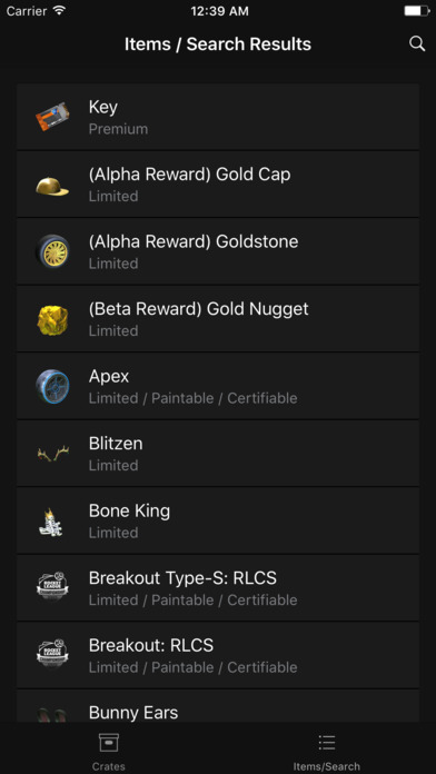 RL Items screenshot 3
