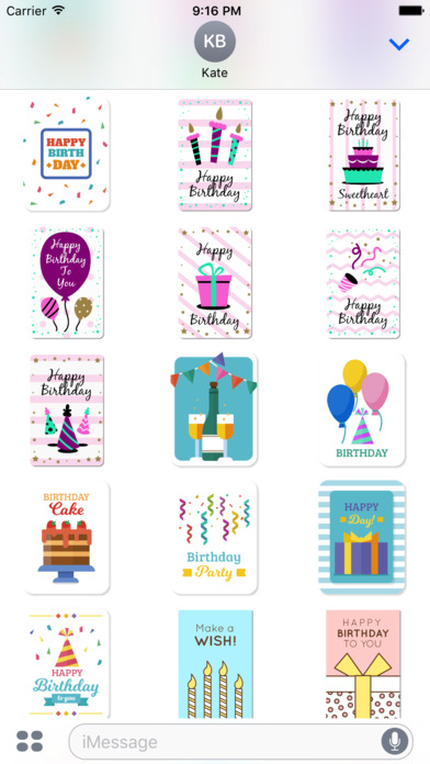 Birthday Card - All about Birthday Wishes Stickers screenshot 4