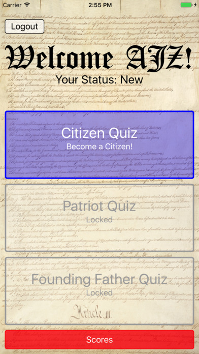 Constitution Quizzer screenshot 2