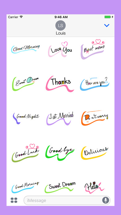 Handwritten Message Stickers screenshot 3