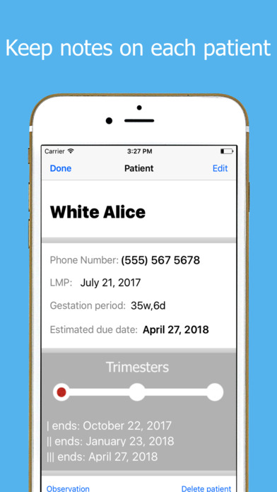 OB Wheel & Patient Tracker PRO screenshot 2