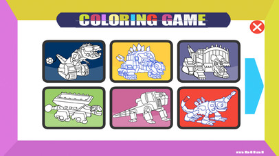 Dino Robot Coloring Book screenshot 4