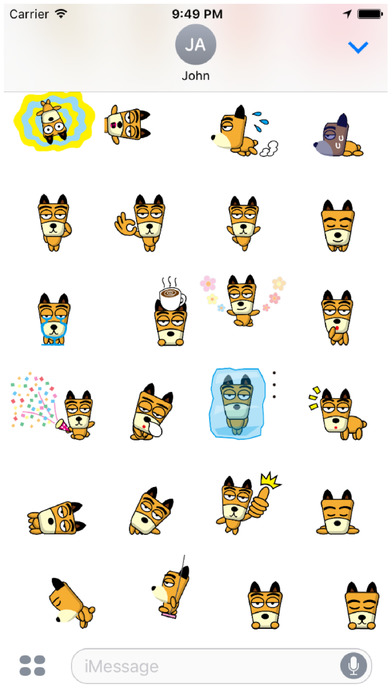 TF-Dog 2 Stickers screenshot 3