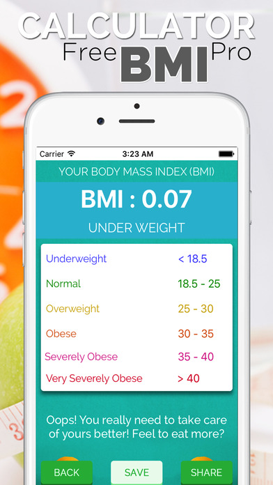 BMI BodyFat Calculator Pro screenshot 3
