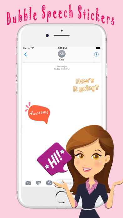 Chit Chat With Bubble Speech Text Stickers screenshot 3