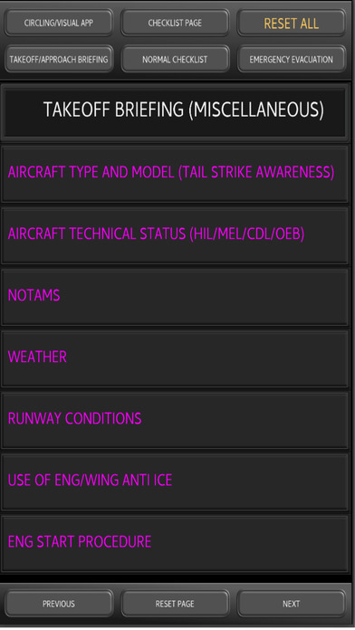 Airbus Pilot EFB checklist screenshot 2