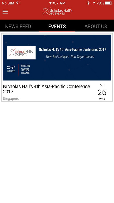 Nicholas Hall's OTC EVENTS screenshot 3