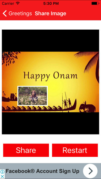 Onam Greetings Maker For Onam Messages & Images screenshot 3